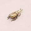 Brass Tea Pet Allomyrina Dichotoma Figurines Statues for Home Office Desktop Decoration PW-WG96CDA-01-3