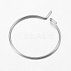 316 Surgical Stainless Steel Hoop Earrings Findings LS-X-STAS-F149-32P-E-3