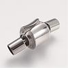 Tarnish Resistant 304 Stainless Steel European Clasps with Cord Ends STAS-F083-14P-1