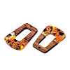 Transparent Resin & Walnut Wood Pendants RESI-TAC0017-72-A03-3