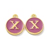 Golden Plated Alloy Enamel Charms ENAM-XCP0001-13X-1