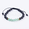 Adjustable Nylon Cord Braided Bead Bracelets BJEW-F308-57A-1