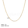 Stainless Steel Coffee Bean Chain Necklaces PW-WG8A4BA-09-1