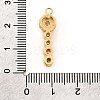Brass Micro Pave Cubic Zirconia Pendants KK-F901-03E-G-3