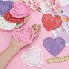 400Pcs 4 Colors Heart Lace Greaseproof Wrapping Paper FIND-SP0005-47-3