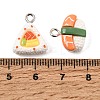 Sushi Opaque Resin Pendants RE-CBA814E-03-3