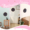 Flat Round Polyester & Acrylic Wall Mounted Brooch Organizer Display Boards AJEW-WH20006-30A-5