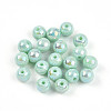 Electroplate Pearlized Glass Pearl Beads EGLA-T021-14A-04-1