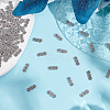 100Pcs Tibetan Style Alloy Spacer Bars TIBE-GO0001-08-4