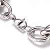 Tarnish Resistant Unisex 304 Stainless Steel Chain Bracelets BJEW-L661-03P-2
