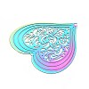 201 Stainless Steel 3D Rotating Hanging Wind Spinner STAS-T064-99-2