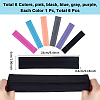6Pcs 6 Colors Polyester & Silicone Wide Headband for Sports AJEW-GF0010-80-2