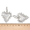 304 Stainless Steel Heart Hoop Earrings EJEW-K268-74P-5