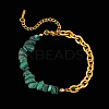 Daily Fashion Synthetic Malachite Chip Beaded Bracelets FS-WG13CD5-03-1