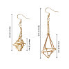 6 Pairs 304 Stainless Steel Hoop Earring Findings EJEW-CA00001-2