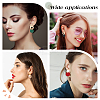 ANATTASOUL 8 Pairs 8 Style Alloy Twist Flat Round & Donut Dangle Stud Earrings for Women EJEW-AN0001-74-6