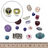 Mixed Antique Style Acrylic Beads/Pendants MACR-YW0001-33-3