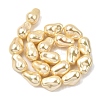 Electroplate Opaque Glass Imitation Pearl Beads Strands EGLA-K063-01C-2