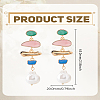 1Pair Colorful Pearl Earrings for Women EJEW-LP0011-04-2