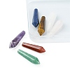 7Pcs 7 Styles Natural Mixed Gemstone Pointed Beads G-FS0005-53-3
