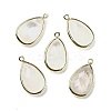 Natural Dyed Quartz Crystal Faceted Pendants G-M431-17G-01-1