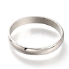 Non-Tarnish 304 Stainless Steel Plain Band Rings RJEW-B0006-7-03P-1