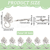 30Pcs  Alloy Toggle Clasps FIND-SP0001-56AS-2