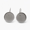 Tarnish Resistant 304 Stainless Steel Leverback Earring Findings STAS-L253-005B-P-2