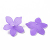 Frosted Acrylic Bead Caps X-MACR-S371-05A-747-2