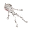 Halloween Skull with Pumpkin Enamel Pins JEWB-B027-02-3
