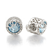 Alloy Rhinestone Beads PALLOY-T048-13P-03-2