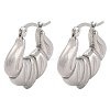 304 Stainless Steel Hoop Earrings EJEW-K259-07P-1