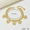 Hollow Heart Flower Charms Anklets DX3841-2-1