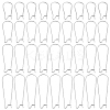80Pcs 4 Styles 304 Stainless Steel Hoop Earring Findings STAS-BBC0005-93-1