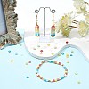 500Pcs 10 Colors 2-Hole Glass Seed Beads SEED-CN0001-03-6