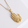 Vintage Gothic Stainless Steel Hamsa Hand Pendant Necklaces EB2797-4