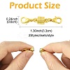 12Sets 2 Colors Brass Magnetic Clasps Converter KK-FS0001-95-4