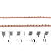 Brass Box Chains Necklaces for Women NJEW-D302-08RG-3