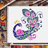 Plastic Reusable Drawing Painting Stencils Templates DIY-WH0172-268-6