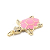 Rack Plating Brass Micro Pave Cubic Zirconia Pendants KK-C021-01G-05-3