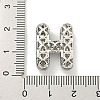 Platinum Plated Brass Micro Pave Cubic Zirconia Pendants KK-L073-001P-H-3