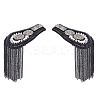 2Pcs Fashionable Alloy Tassel Epaulettes DIY-FH0007-13-1