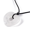 Natural Quartz Crystal Pendant Necklaces NJEW-K268-01C-3