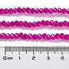 Baking Painted Imitation Jade Glass Bead Strands X-DGLA-A034-J4MM-A4-4