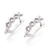 Brass Hoop Earring Findings KK-N267-26P-1