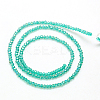 Electroplate Glass Beads Strands EGLA-F003-C12-3