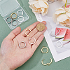 12Pcs 3 Colors 201 Stainless Steel Huggie Hoop Earrings Findings FIND-DC0005-89-3