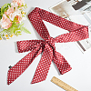 Polka Dot Pattern Polyester Long Silk Scarf for Women Girls AJEW-WH20042-79C-3