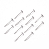Tarnish Resistant 316 Surgical Stainless Steel Flat Round Blank Peg Stud Earring Settings LS-STAS-R073-04-3