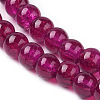 Spray Painted Crackle Glass Beads Strands X-CCG-Q002-4mm-08-3